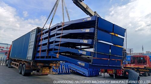 Latest company Solutions about 10-Ton 10-Meter Sectional Hydraulic Dock Ramp Shipped to Dominican Republic