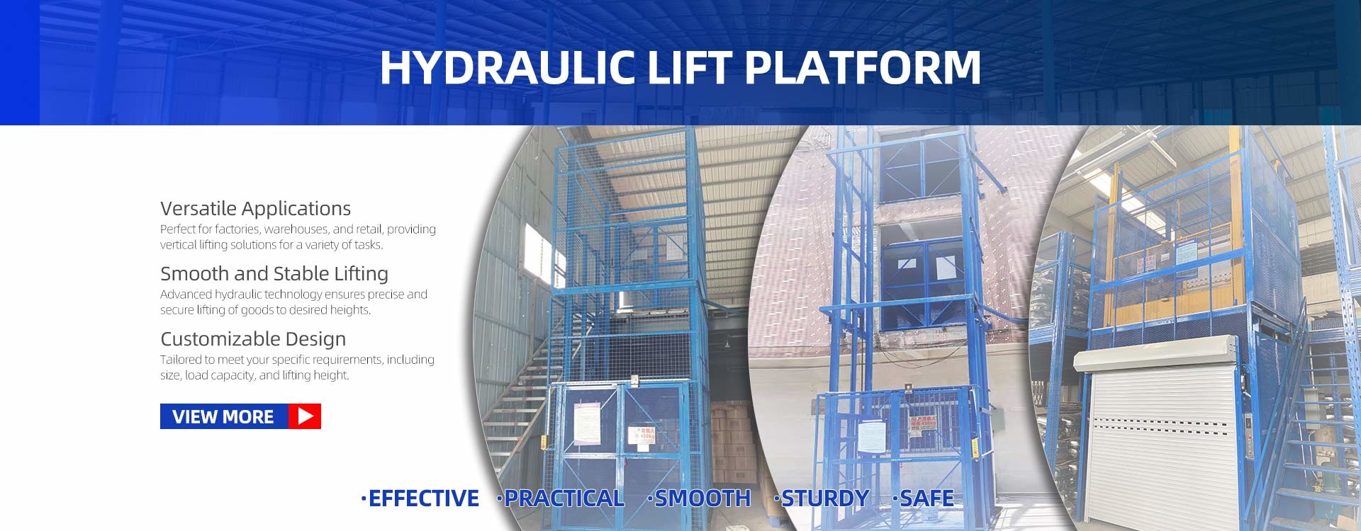 quality Hydraulic Cargo Lift factory