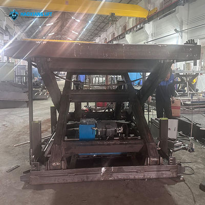 Anti-Rutsch Feste Hydraulische Scherenhubtisch Hebebühne 3000kg 2m Für Laderampen