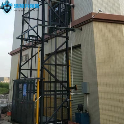 Heavy Duty Industrial Mezzanine Pallet Lift 4 Floors 5T 10M Counterweight Door For Goods
