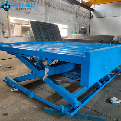 Stationary Hydraulic Electric 19ft Scissor Lift With Platform 2 Ton 220v