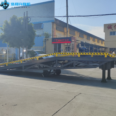 CE 10t Mobile Container Loading Unloading Ramp Dock Leveler Forklift Yard Ramp