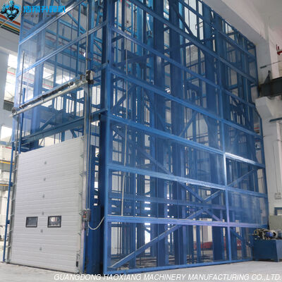 Elevador de carga de paletes hidráulico certificado CE para utilização industrial