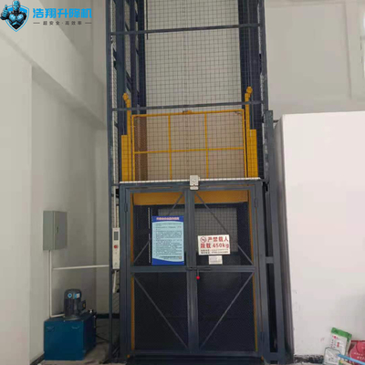 Warehouse Guide Rail Hydraulic Cargo Lift Platform Freight Elevator