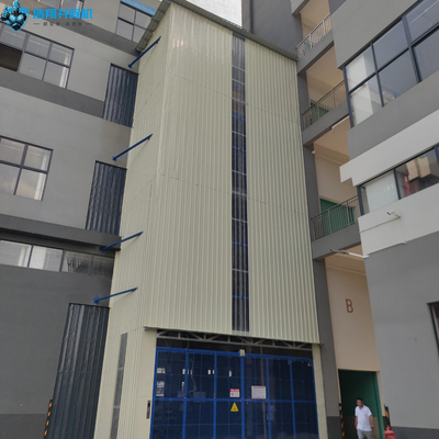Outdoor CE Approved Cargo Lift Platform Freight Elevator Cage Lift in Warehouse