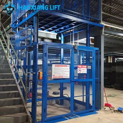 CE Certified Single-Rail Hydraulic Cargo Lift - 1.5T-5T for 2-5 Floors Warehouse Vertical Transport
