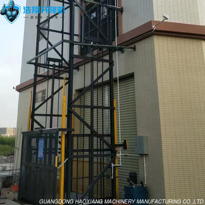 Un buen precio. Elevador de palets de mezzanine industrial de trabajo pesado 4 pisos 5T 10M Puerta contrapeso para mercancías en línea