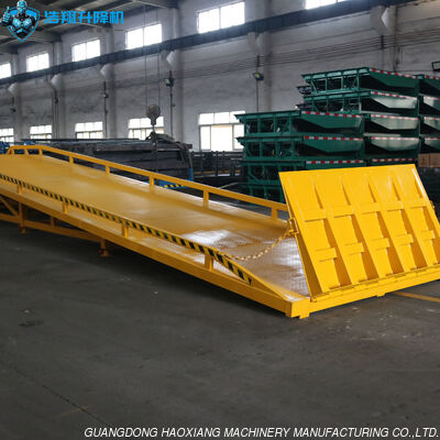 Harga yang bagus 1.2m-1.68m Hydraulic Portable Unloading Dock Truck Ramp untuk Gudang on line