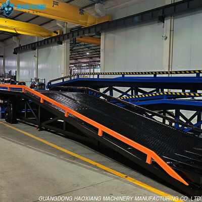 Good price 10 Tons Black Mobile Dock Ramp Warehouse Portable Truck Loading Ramp online