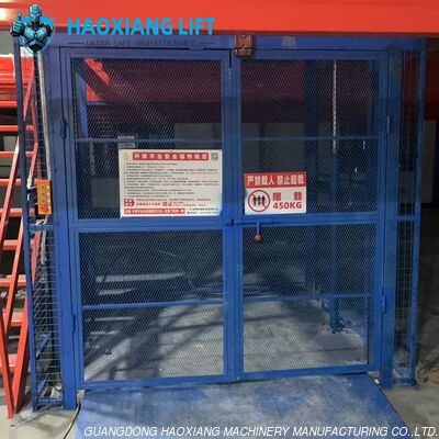 Good price High-Strength Hydraulic Freight Lifter - 2 Ton 6M Four-fold Door with Diamond Mesh for Indoor Industrial Customization online