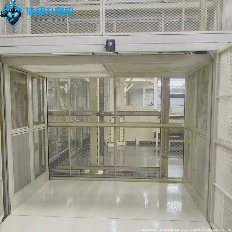 1000KG Hydraulic Guide Rail Lift Platform Hoist for Transport Loading ...
