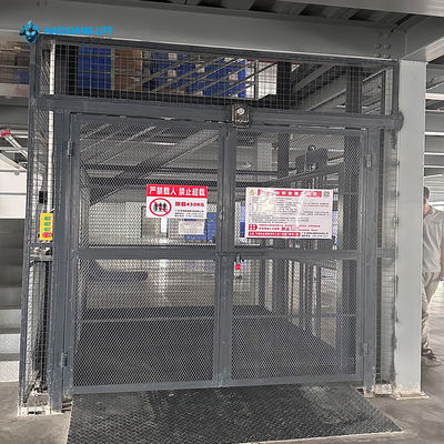 Industrial Hydraulic Freight Pallet Elevator Lift System For Warehouse Cargo