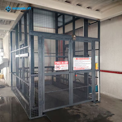 Outdoor Hydraulic Cargo Lift Platform Freight Elevator High Duty Fortified Steel