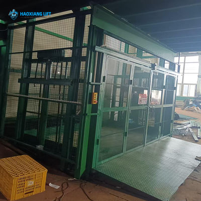 Telescoping Hydraulic Mezzanine Hoist Vertical Cargo Lift Four Post For Home Hotels