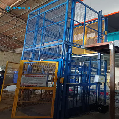 Winda hydrauliczna z prowadnicami 500kg - 20 000kg, do transportu towarów w magazynach wielopoziomowych