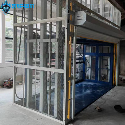 Large Vertical Mezzanine Floor Goods Lift Three Floors 3T 5M For Factories Warehouse