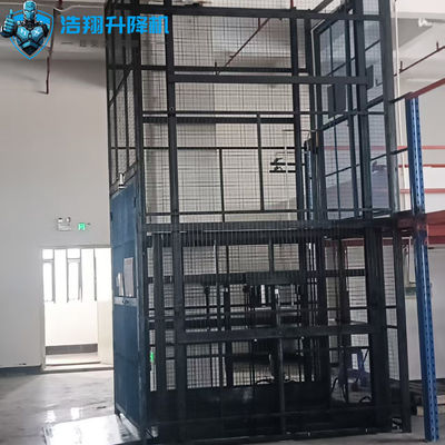 Indoor Hydraulic Mezz Lift Single Pallet Mezzanine Floor Lift Industrial Grade Steel