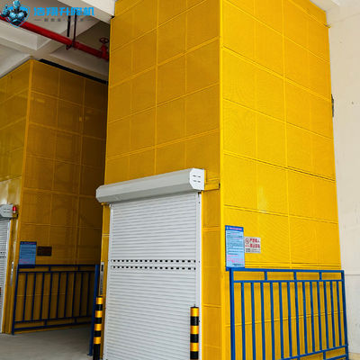 Customized Commercial Hydraulic Cargo Lift Two Floors Rolling Shutter Door 3 Ton