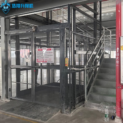 Indoor Loft Style Hydraulic Cargo Lift  For Factory Machinery 6T 8M 380V