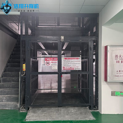Indoor Vertical Mezzanine Material Lifts 3Ton 5M For Stairs Goods Customized