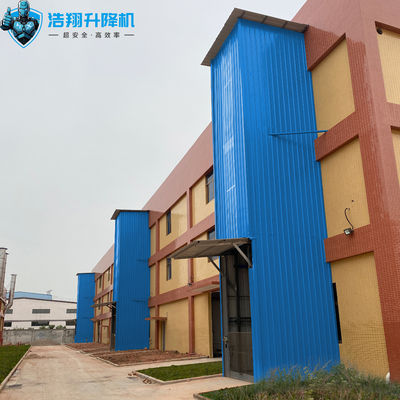 Q235 Steel Industrial Goods Lift Pallet Elevator For Material Handling Customized