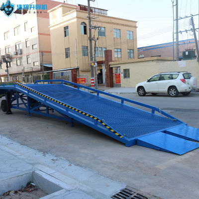 Industrial Steel Hydraulic Temporary Loading Dock Ramp Portable For Warehouses