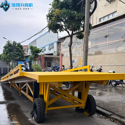 Rampe de quai de cour portable en acier sur mesure pour chariot élévateur hydraulique 10-20T