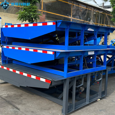 Adjustable Hydraulic Loading Dock Ramps Lifts 6ton-15ton For Forklift Truck