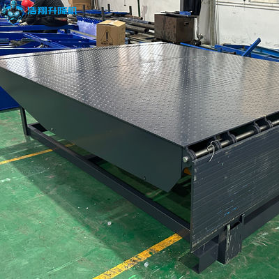 10T Fixed Hydraulic Leveler Dock Plate Bridge Steel For Forklift Container Loading
