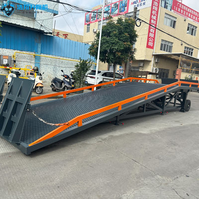 10-12 Ton Hydraulic Manual Container Loading Ramp Mobile Forklift Ramps Dock Leveler Ramp