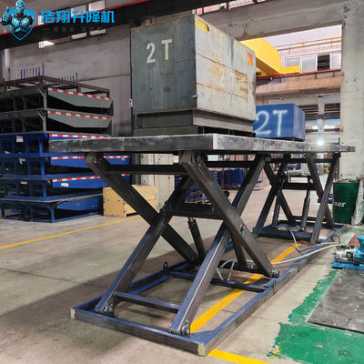 Anti Skid 10T Stationary Scissor Lift Platform With 5000mm Max Height