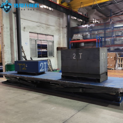 Anti Skid 10T Stationary Scissor Lift Platform With 5000mm Max Height