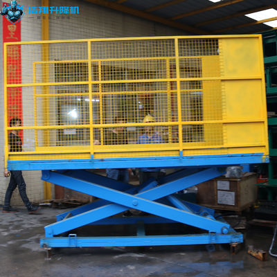 4 Tons Stationary Lift Table Stationary Scissor Lift Mechanism Fixed Scissor Lift Platform For Loading Freight