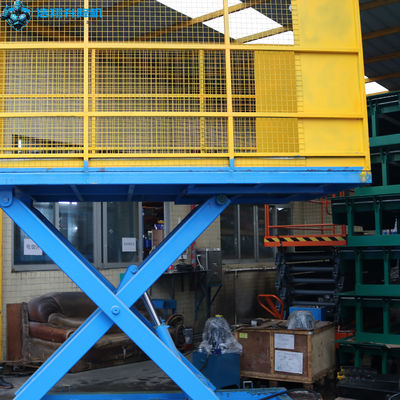 4 Tons Stationary Lift Table Stationary Scissor Lift Mechanism Fixed Scissor Lift Platform For Loading Freight