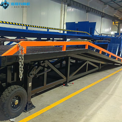 CE/ISO DCQY10T-12M  Steel Material Portable Forklift Ramp HAOXIANG BRAND