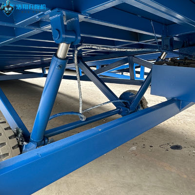 Heavy Duty Steel Loading Dock Ramp 10 Ton Capacity Hydraulic Container Loading Dock
