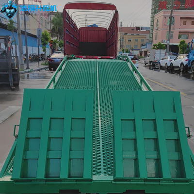 11ton Truck Portable Loading Dock Ramp Adjustable Container Loading Ramp Hydraulic Load Ramp