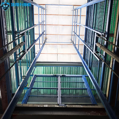 2t 3stop CE Approved Cargo Lift Platform Freight Elevator Cage Lift in Warehouse