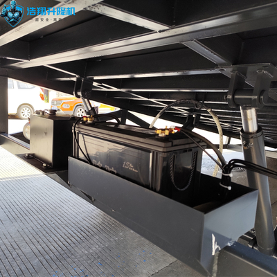 Mobile Forklift Container Truck Loading Unloading Platform Dock Yard Ramp With 2 Wheels
