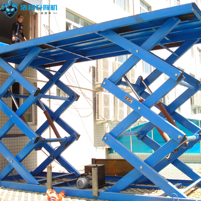 Wheels Basket Optional Fixed Electric Power Hydraulic Scissor Lift Platform