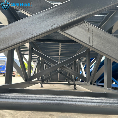 Manual Dock Ramp Forklift Auxiliary Adjustable Height Diamond Surface Resists Slips Enables One Person