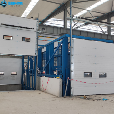 Hydraulic Guide Rail Cargo Lift for Warehouse Freight