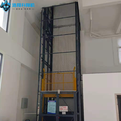 Warehouse Guide Rail Hydraulic Cargo Lift Platform Freight Elevator