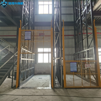 Industrial Home Cargo Goods Lift Platform Lift Warehouse Hydraulic Double Guide Cargo Lift