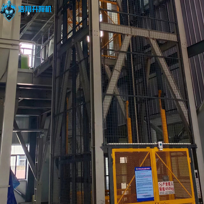 3t 3stop CE Approved Cargo Lift Platform Freight Elevator Cage Lift in Warehouse