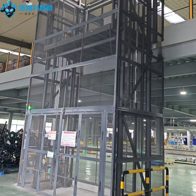 1-10m Customizable Single/Double Rail Cargo Lifting Lift Hydraulic Drive Warehouse Lift