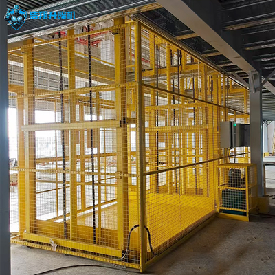 Industrial Hydraulic Cargo Lift With Safety Protection For Warehouse Use