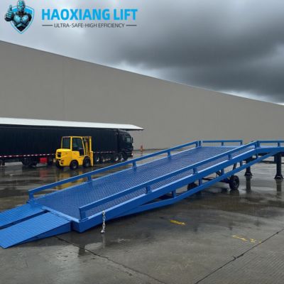 Dock Ramp for Container Unloading - Easy Mobility & Durable Steel Build - Fits Hydraulic Handling Equipment