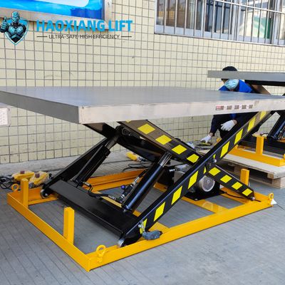 Sturdy Structure Fixed Scissor Lift - 20 Ton Stationary Cargo Lift - Custom Large Platform for Warehouse