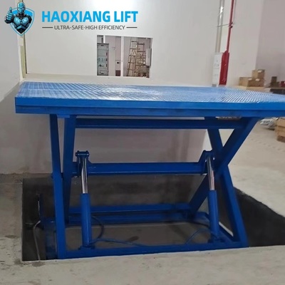 Fixed Scissor Lifting Platform - Large Custom Platform + Space-Saving - Higher Height for Warehouse Cargo Transport
